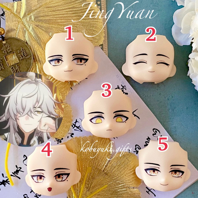 JingYuan Nendoroid Faceplate faceswap honkai star rail ob11 doll gsc wajah
