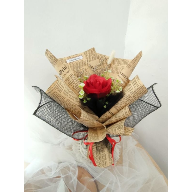 Buket Bunga/Bouquet Bunga/Buket Bunga Merah/Buket Bunga Hitam/Single Buket
