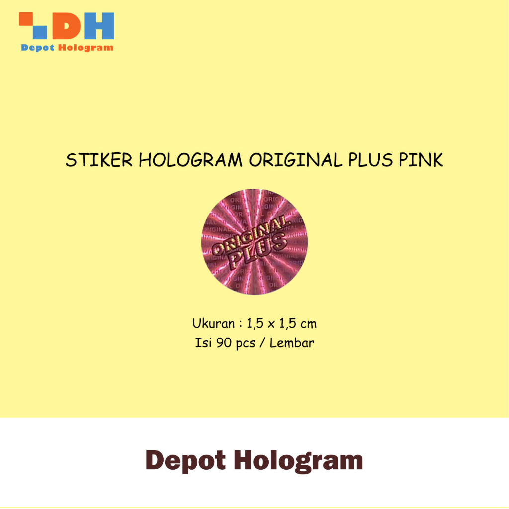 

Pkt ST. Hologram Original Plus PINK uk.d. 1,5 cm - 30 lbr