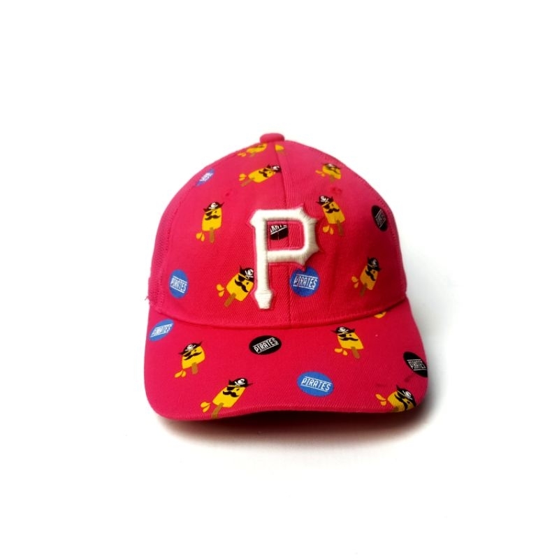 Topi Anak Pittsburgh Pirates MLB Trucker Cap 3-10th Pink Fanta