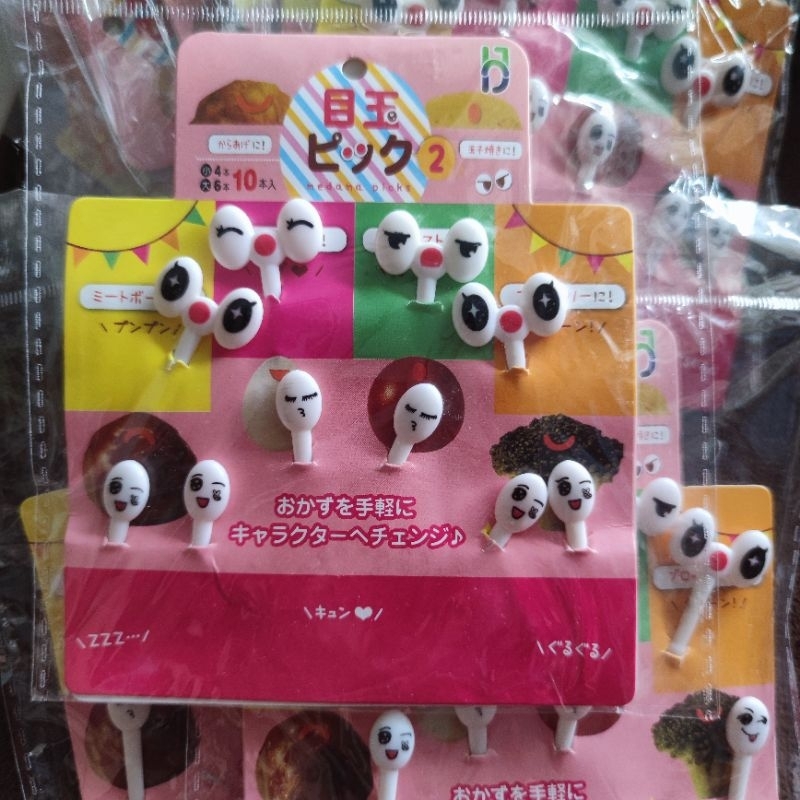 TUSUKAN BENTO MOTIF LUCU UNIK MATA HALLOWEEN GESPER HANTU
