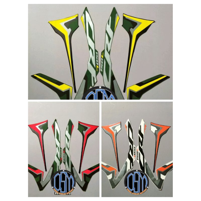 Striping Stiker Honda CRF crf 150 r 2021 2022 list body standar berkualitas