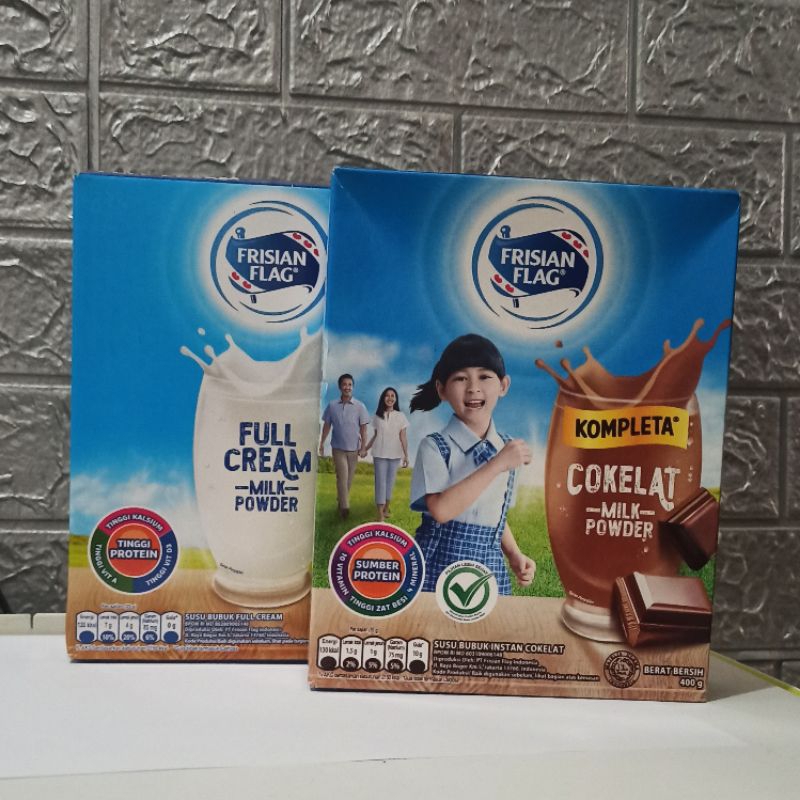 

Frisian Flag Kompleta Full Cream Cokelat Coklat Vanilla 400 gram gr
