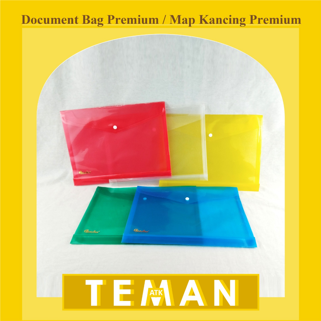 

Map Plastik Kancing / Document Bag Premium Dataflex FOLIO - isi 12pcs (DF-7121)