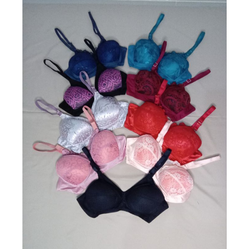 BH tanpa kawat BH renda BH busa tipis nyaman ukuran 34,36,38