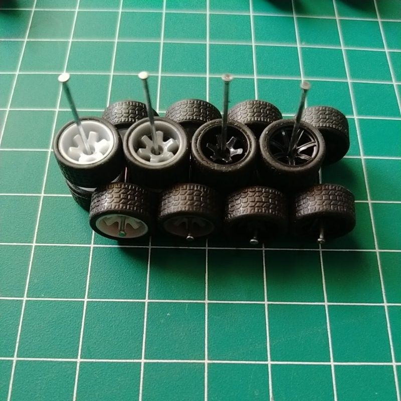 RST ban karet hot wheels/diecast 1:64 tapak ban motif