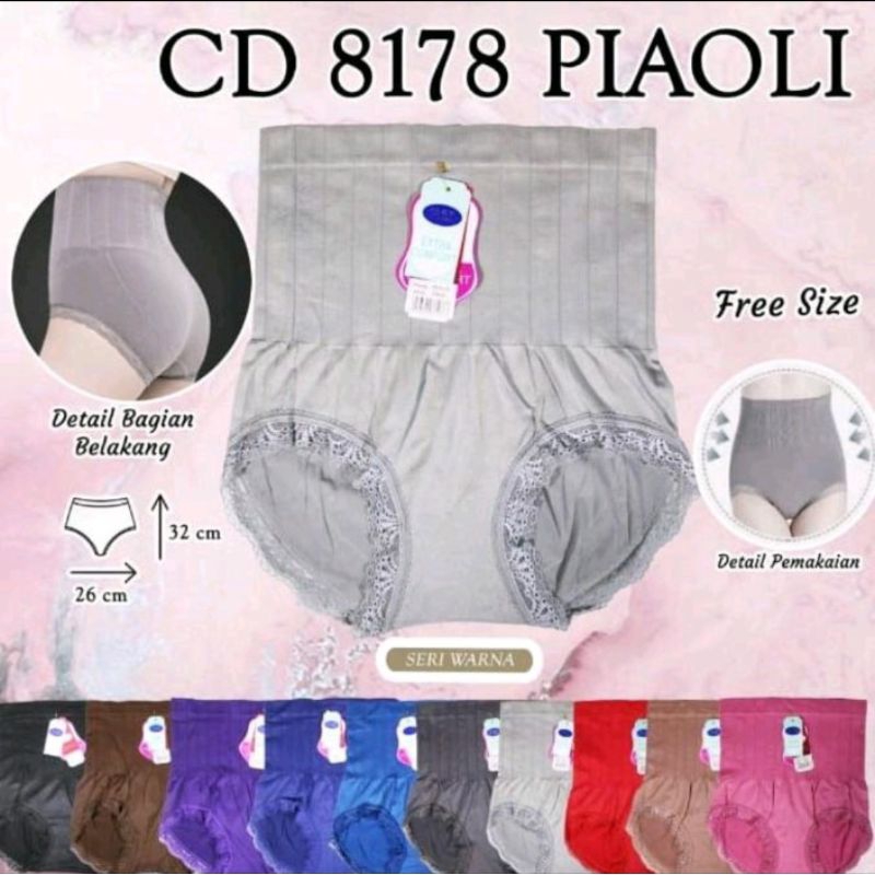 3,6 Pcs Celana dalam rajut piaoli celana rajut korset