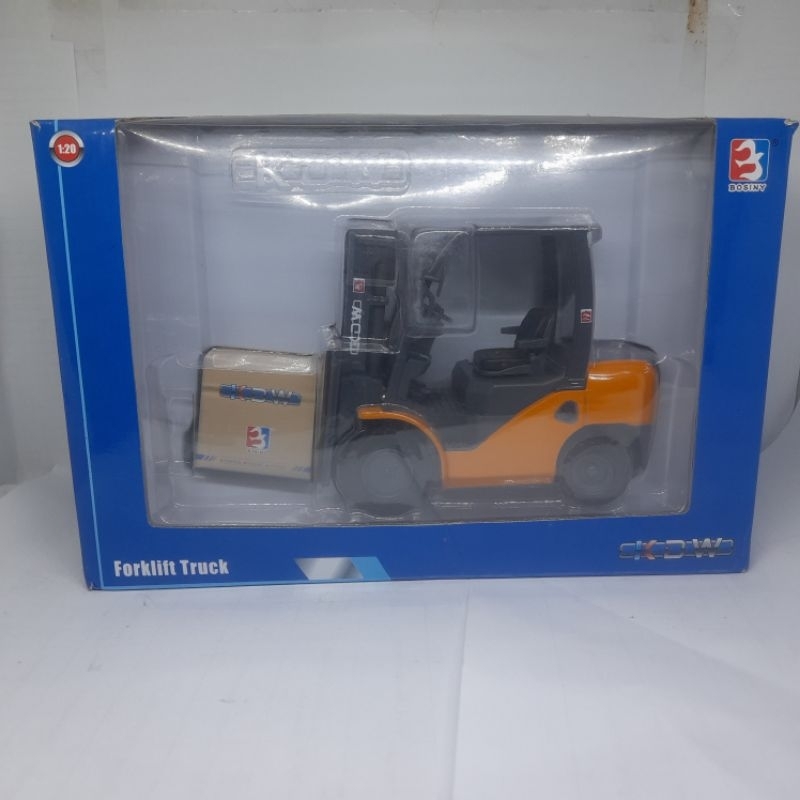 Diecast Miniature Alat Berat Truck Forklift KDW Skala 1:20