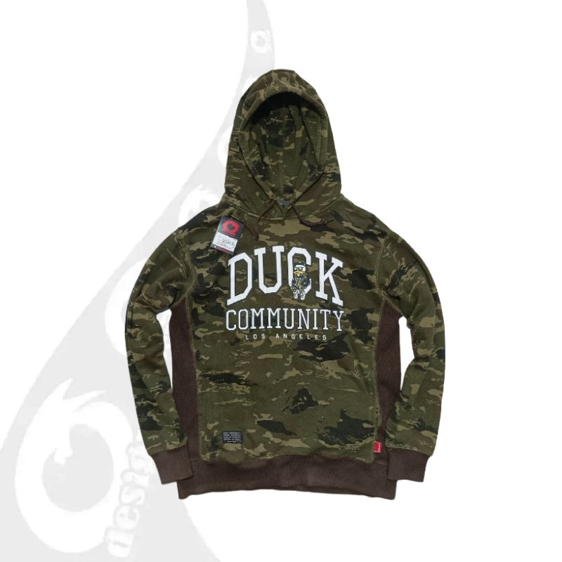 jaket hoodie be one soul duck camo