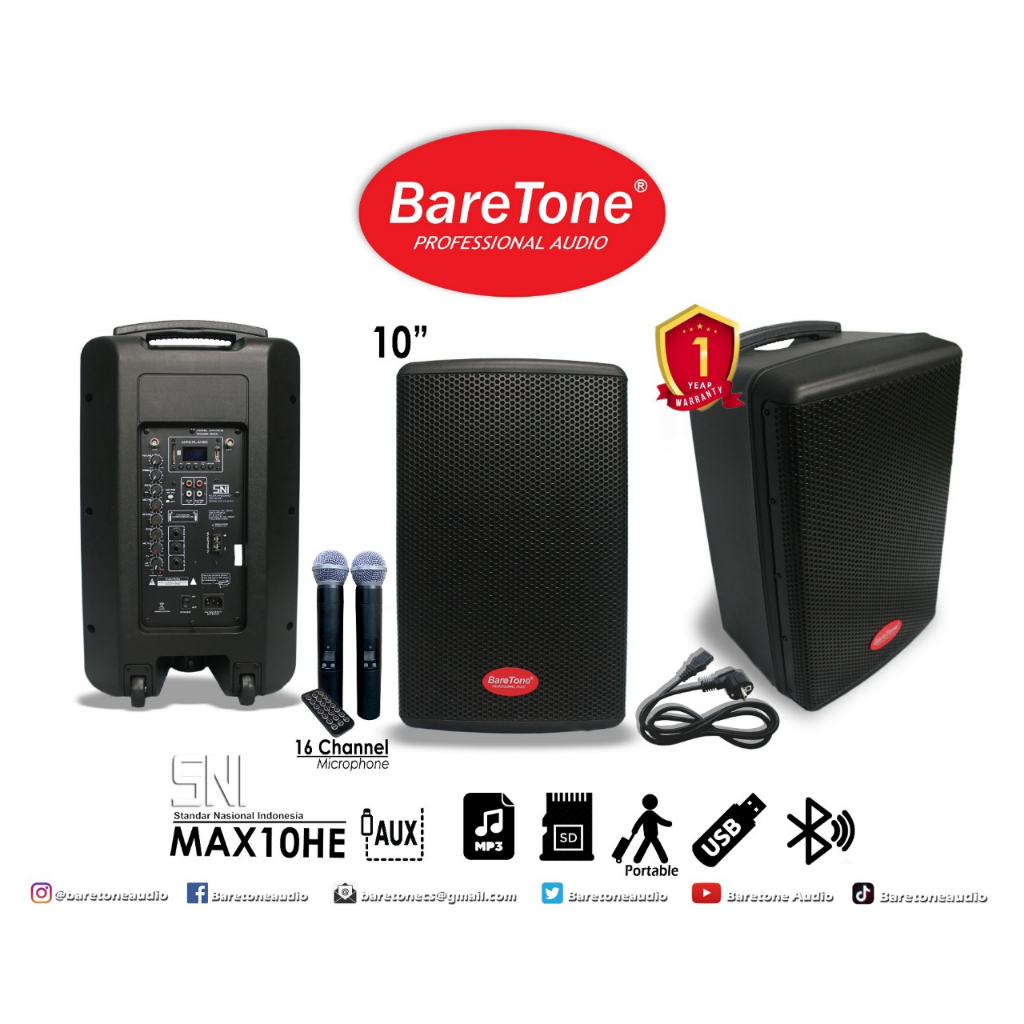 SPEKER BARETONE MAX10HE / MAX-10HE /MAX 10 HE