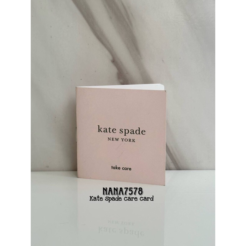 Kate spade care card