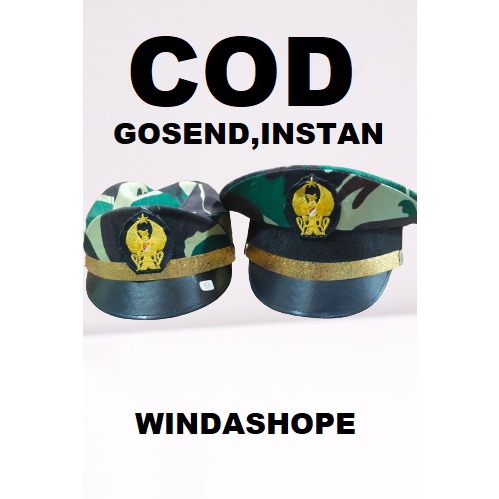 topi TNI ANAK / topi tni anak laki laki / topi pet tni anak / topi tni anak anak murah