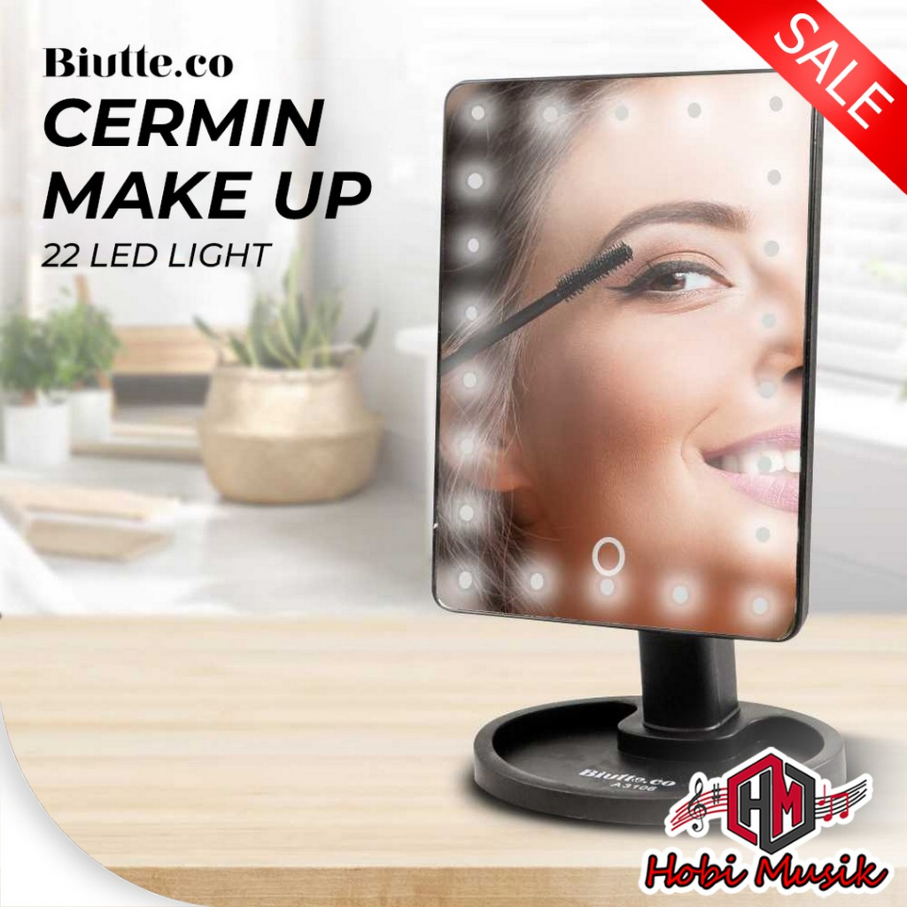 Cermin Make Up Lampu LED TOUCHSCREEN 22 LED