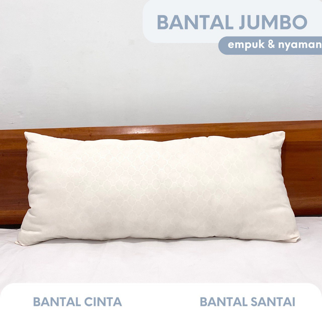 ANEKA BEDSHEET - Bantal Jumbo Isi Dakron Premium / Bantal Cinta Isi Dakron / Bantal Santai Isi Dakro