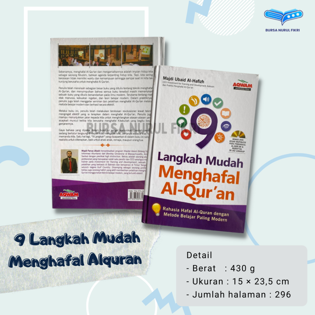 9 Langkah Mudah Menghafal Alquran dengan Metode Paling Modern penerbit Aqwam