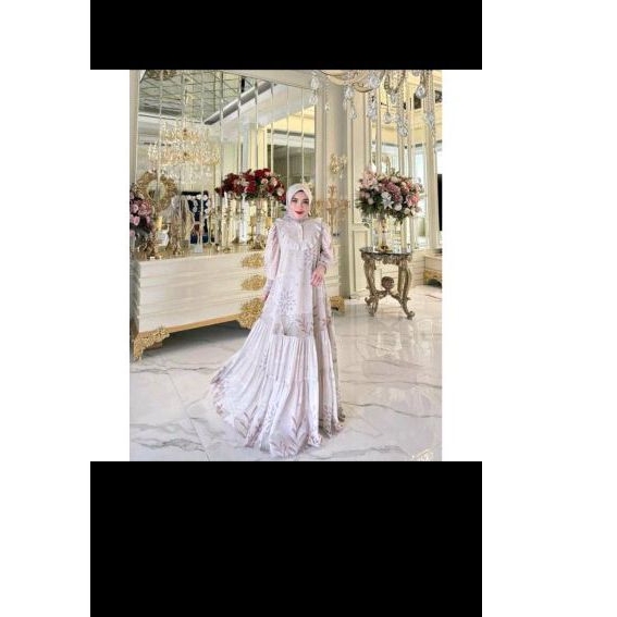gamis monogram ss/gamis set hijab/gamis mewah