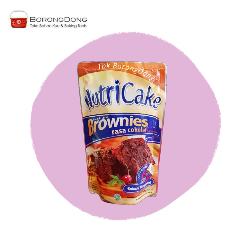 

Nutricake Brownies Coklat 230g (Kukus/Panggang)