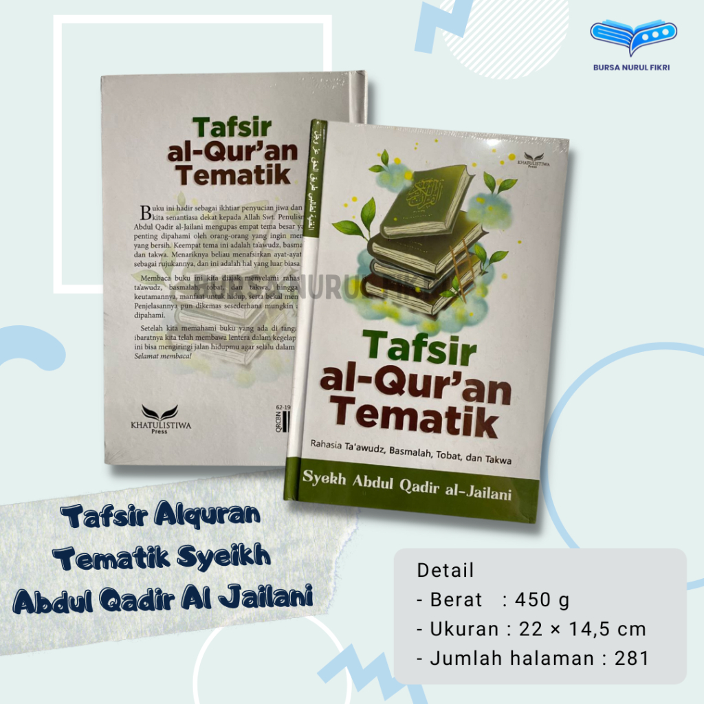 Tafsir Alquran Tematik Syeikh Abdul Qadir Al Jailani harga penerbit khatulistiwa