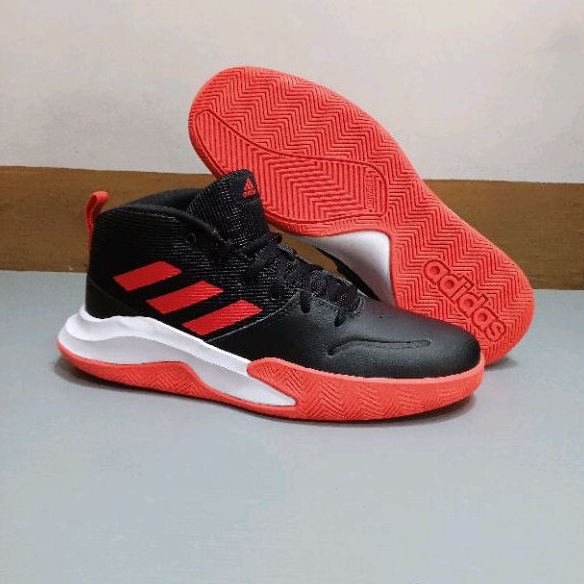 Sepatu basket adidas own the game black red original made in indonesia