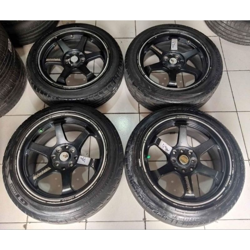 Velg Mobil Bekas Te37 Ring 16x7/8,5 Pcd 4x100/114 Plus Ban 185 55 R16 Buat avanza livina jazz yaris 