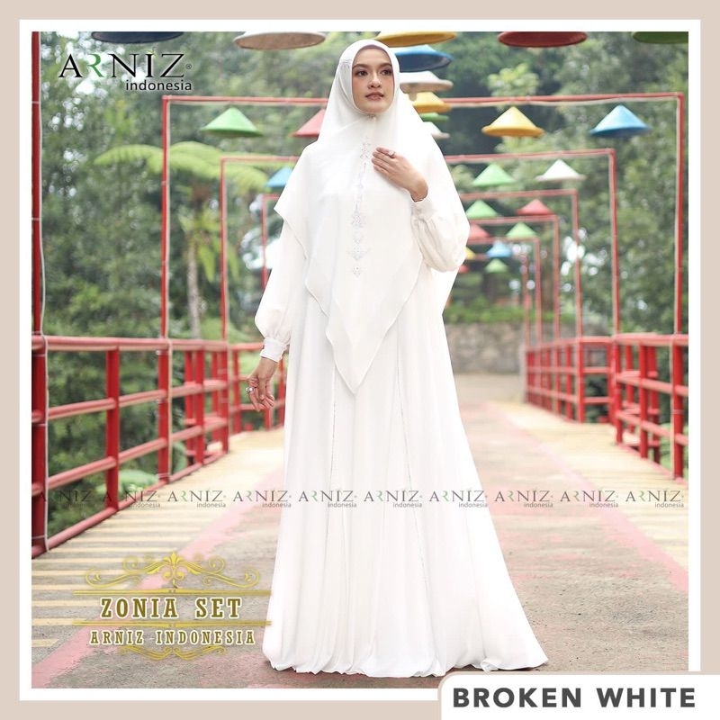 Zonia set by arniz khusus putih dan hitam ready siap kirim