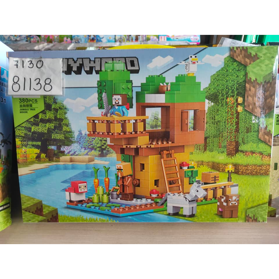 BRICKS CHAOBAO MY WORLD TREE HOUSE 7130 EDUKASI ANAK BRICK MINECRAFT