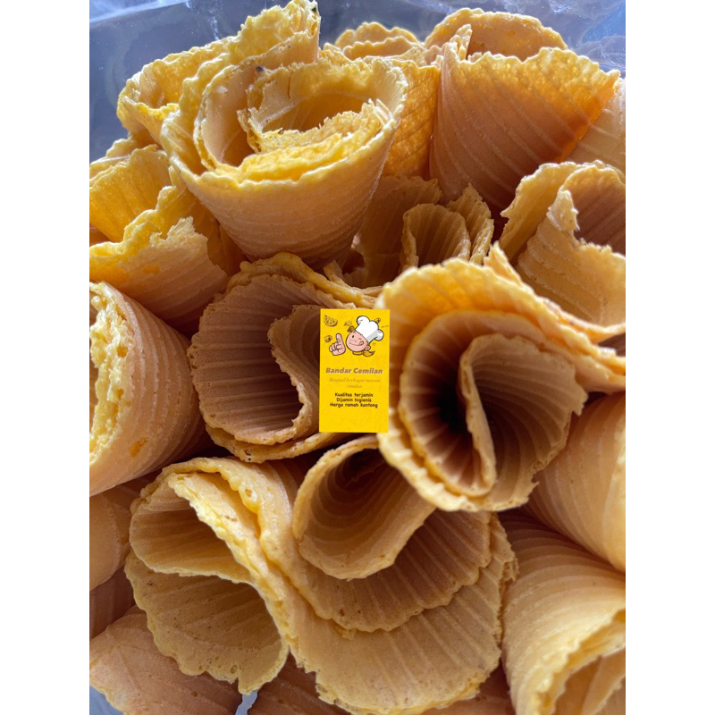 

Kue Semprong bentuk Corong