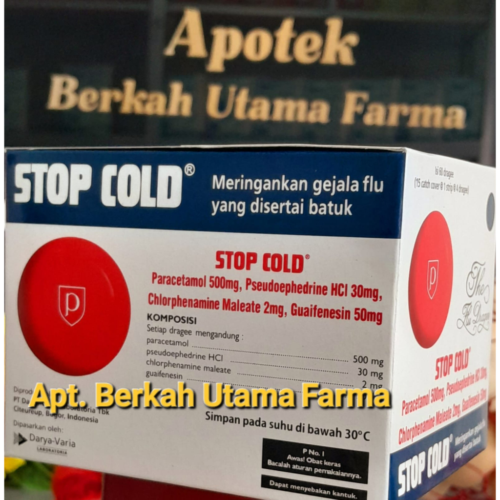 Stop Cold Tablet Box isi 30 Strip