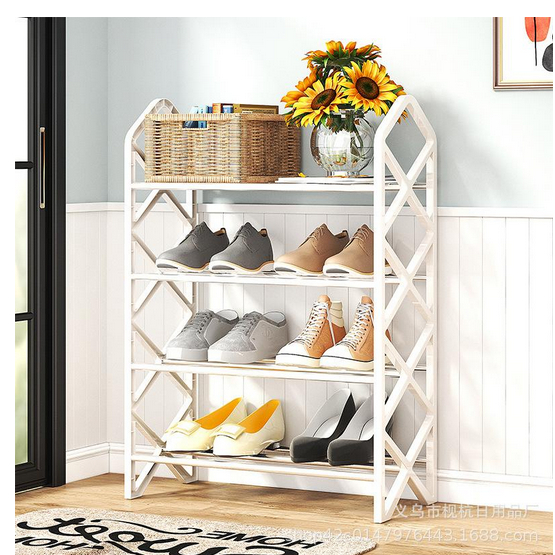 Rak Sepatu Aesthetic - Rak Sepatu Lipat - Rak Sepatu Stainless Steel