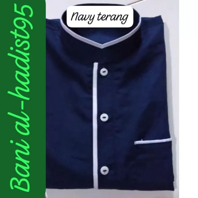 Baju Jubah Gamis Pria Dewasa Variasi/polos Warna hitam Tangan Panjan Non Manset
