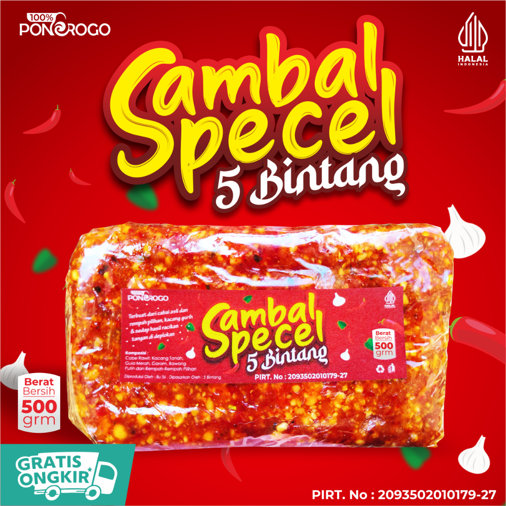 

SAMBEL PECEL KHAS MADIUN SAMBAL BUMBU KACANG SANGRAI TANPA PENGAWET 500GR