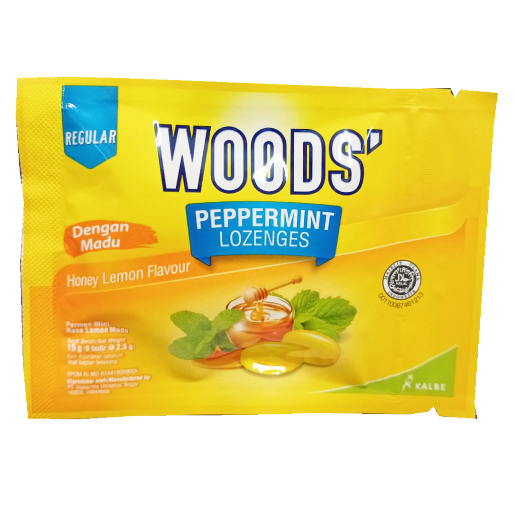 

WOOD'S PEPPERMINT LOZENGES HONEY LEMON FLAVOUR 15g