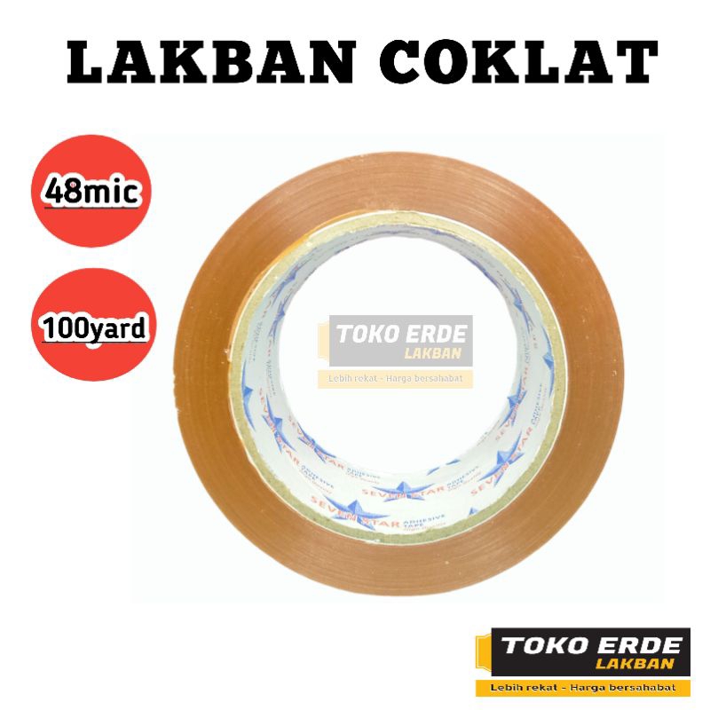 

Sevenstar Lakban Coklat 48mm 100yard original