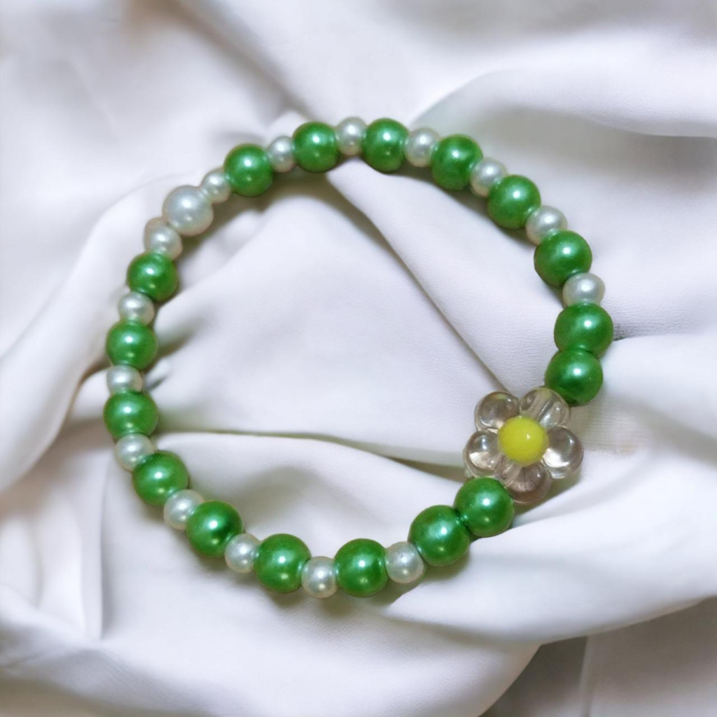 Gelang Bunga Matahari| Gelang Mutiara|Bracelet Beads|Korean Beads|Gelang Wanita