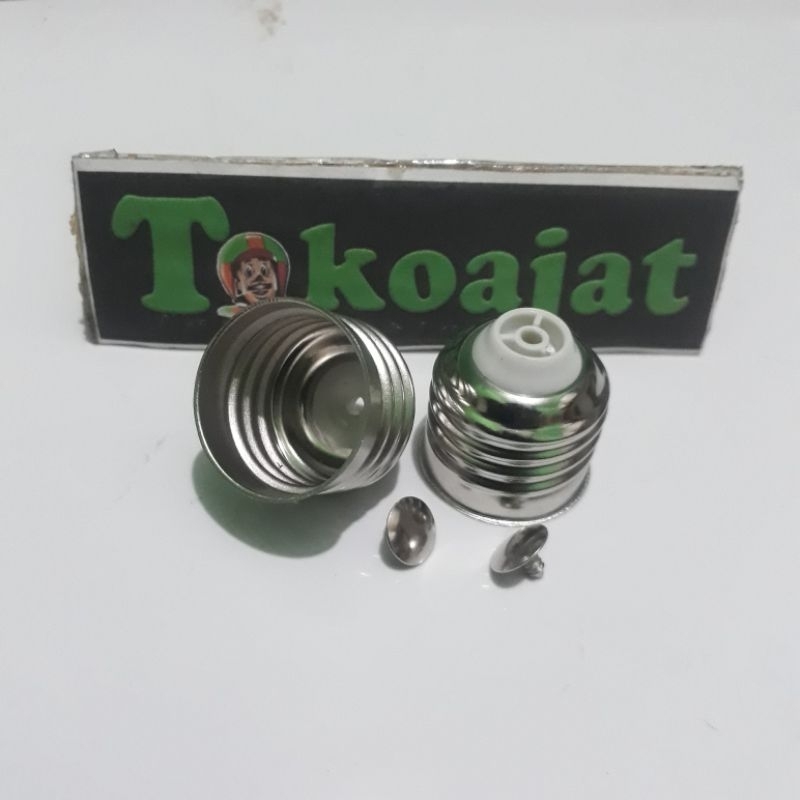 Drat nikel ulir lampu E27 / Kempyeng || BARU