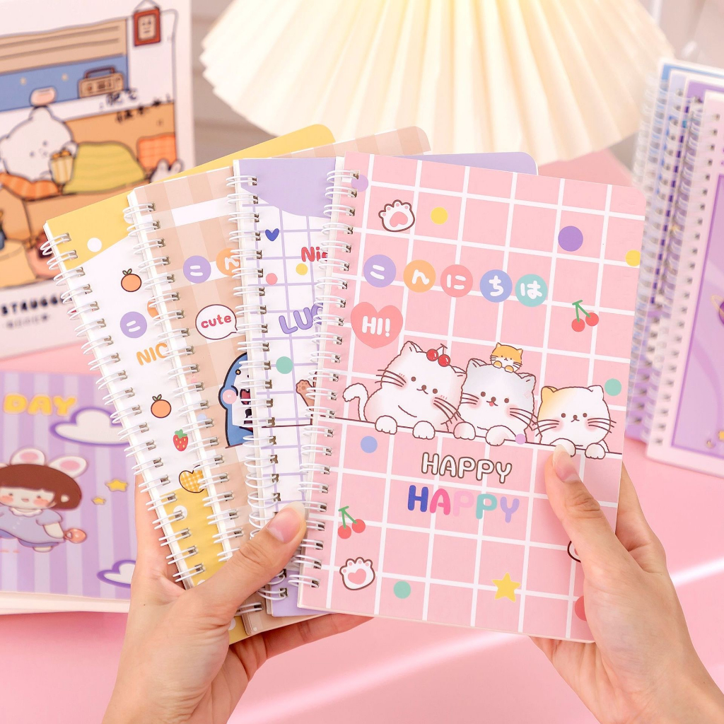 

Buku Tulis Ring A5 Spiral Motif Buku Tulis Catatan A5 NoteBook Ring A5