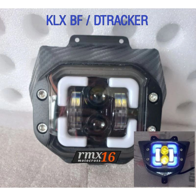 Reflektor daymaker klx bf dtracker new headlamp batok lampu lampu depan klx bf dtracker