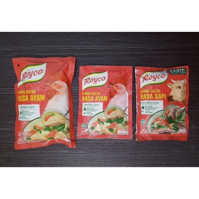 

Royco kaldu ayam sapi 230gr atau 94gr