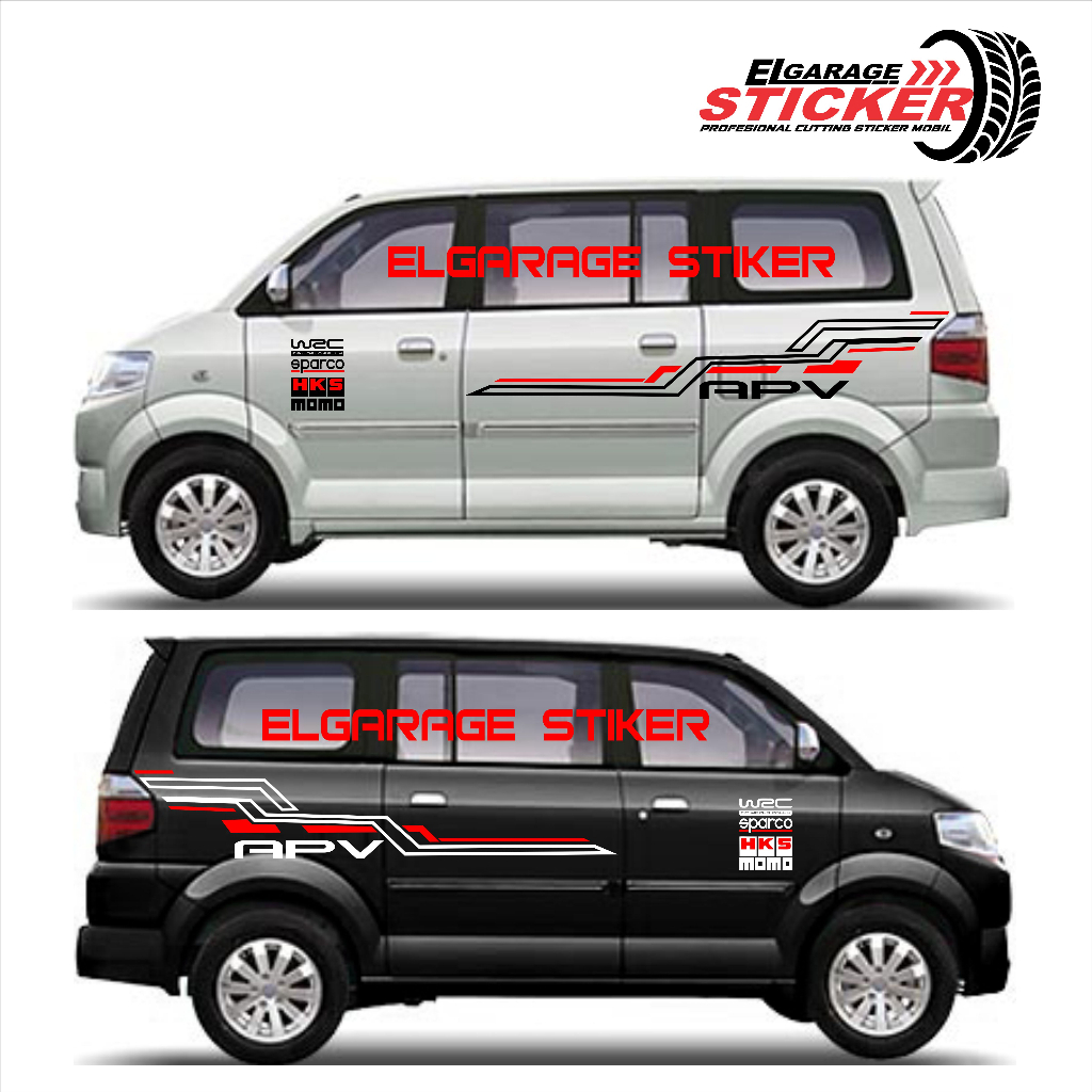Stiker mobil apv cutting stiker variasi body mobil apv granmax luxio