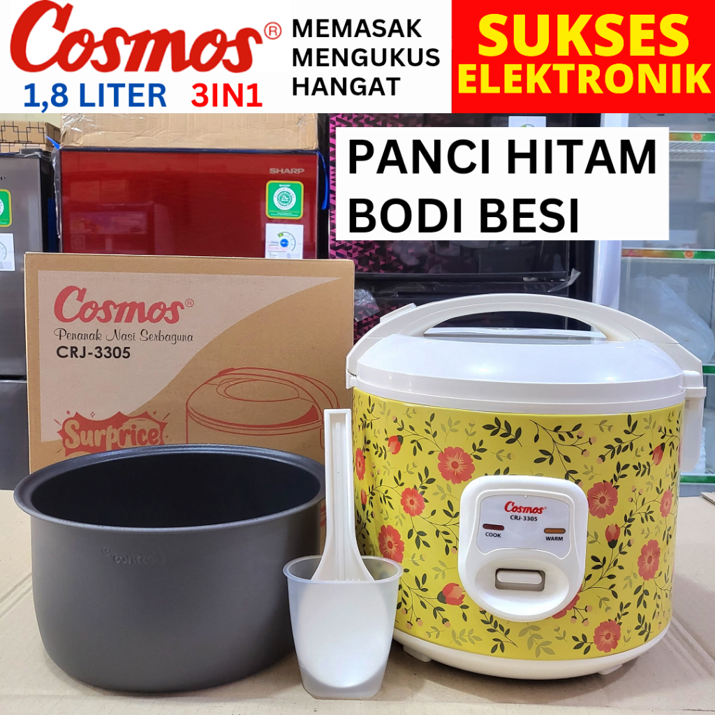 RICE COOKER COSMOS 1,8 LITER / MAGICOM MEJICOM KOSMOS CRJ-3305 2 L