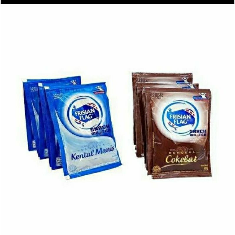 

susu kental manis putih / coklat 2 renceng ( 12 pcs x 40 gr )