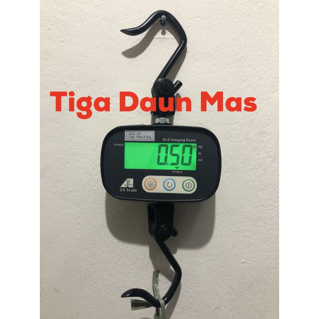 Timbangan gantung DLE 75 / Crane Scale/Timbangan gantung digital 75 Kg