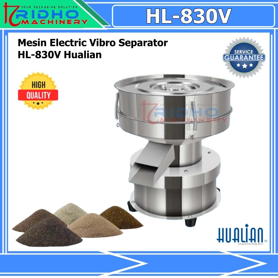 HL-830V Hualian Mini Electric Vibro Separator Mesin Pengayak Tepung Powder ayakan atau pengayak tepu