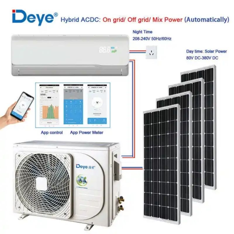 Solar Air Conditioner AC Portable Tenaga Surya AC Split Tenaga Surya