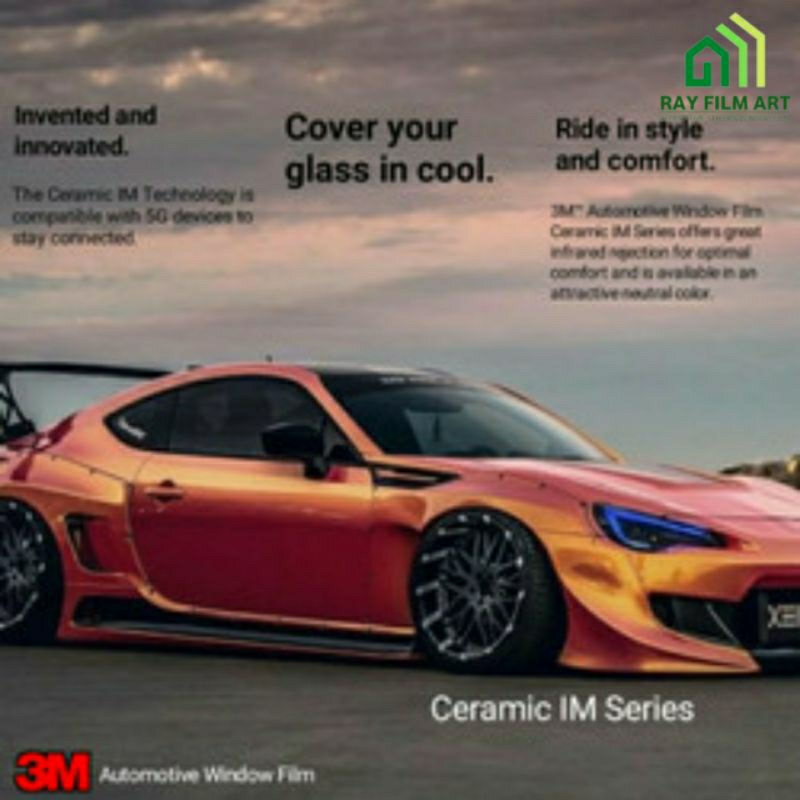 Kaca Film Mobil 3M Auto Film Black Beauty Stiker Kaca Film Jendela Rumah Gedung Kantor Kaca Film Per