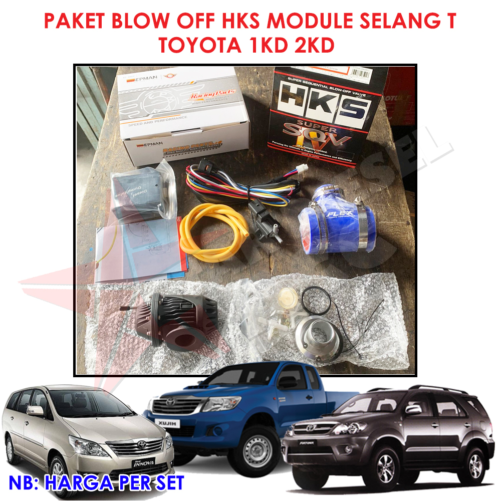 PAKET BLOW OFF HKS MODULE SELANG T TOYOTA 1KD 2KD INNOVA FORTUNER HILUX LAMA