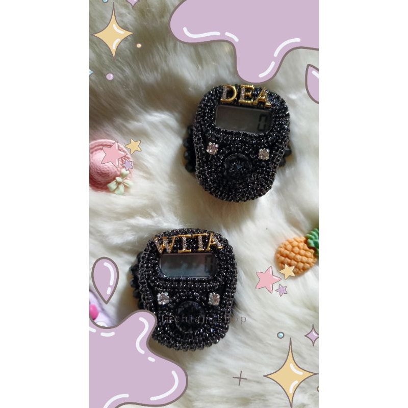 Tasbih Digital Cantik Swarovski Premium Led Nama