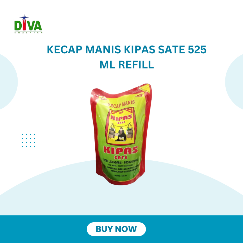 

Kecap manis Kipas Sate 525 ml Refiil