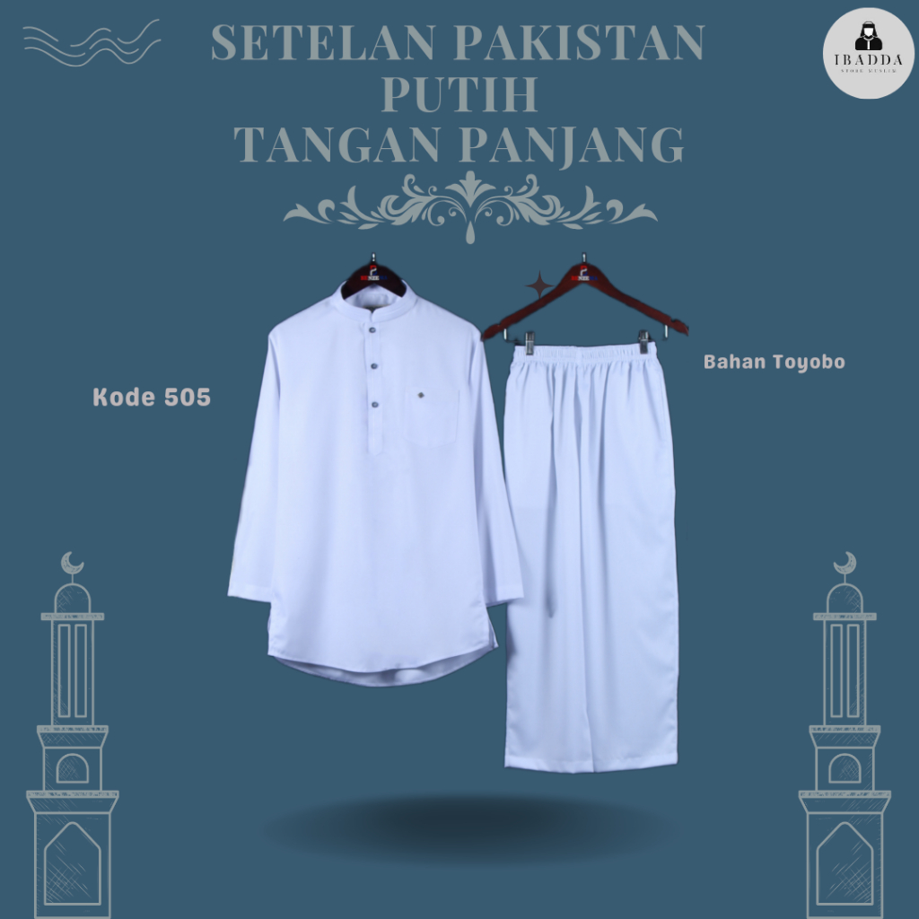 505 Setelan Koko Pakistan Putih / Setelan Koko Putih Benzema / Koko Kurta Terbaru / Koko Benzema Len