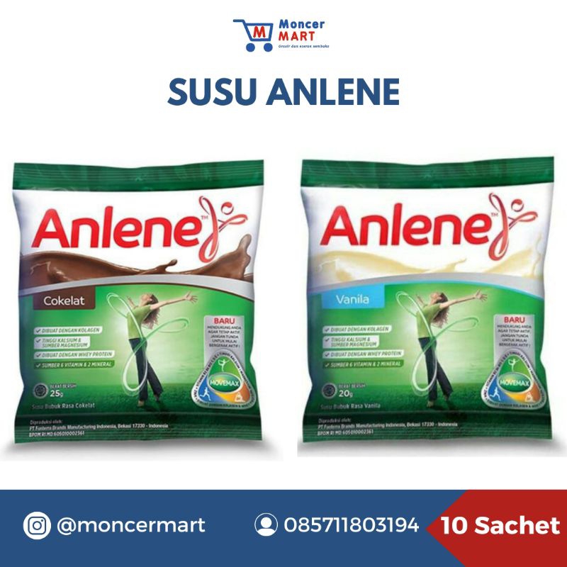 

Anlene Susu Bubuk Dewasa Renceng Isi 10 Pcs